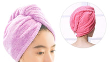 Load image into Gallery viewer, Quick-dry Hair Towel Cap