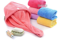 Load image into Gallery viewer, Quick-dry Hair Towel Cap