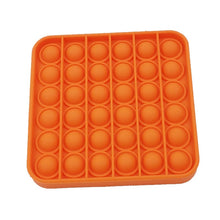 Load image into Gallery viewer, Orange square Fidget push button pop pop sensory toy