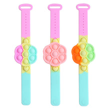 Load image into Gallery viewer, Pink Push bubble bracelet with spinner