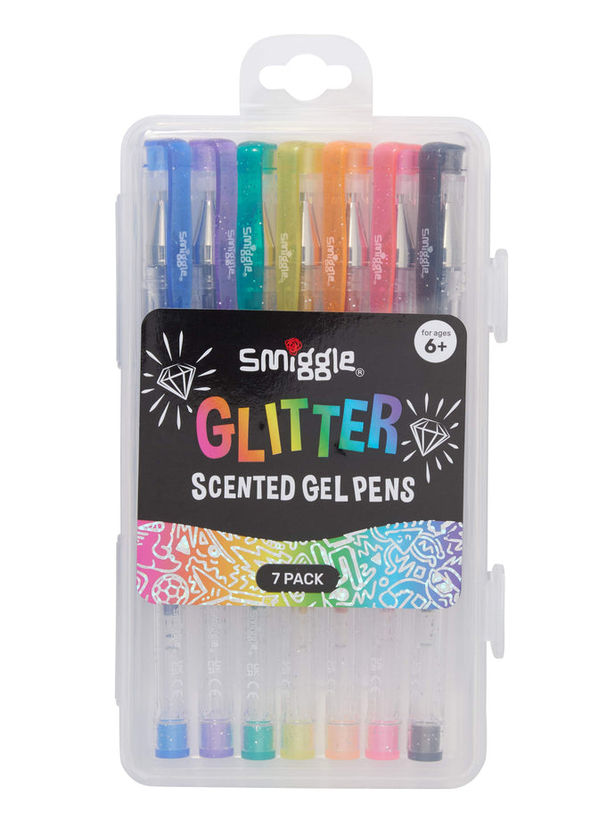 Smiggle Glitter Scented Gel Pens Pack
