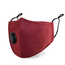 Load image into Gallery viewer, Cotton Mask with air valve respirator - Improved design
