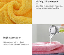 Load image into Gallery viewer, Quick-dry Hair Towel Cap
