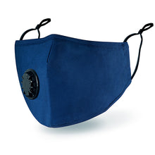 Load image into Gallery viewer, Cotton Mask with air valve respirator - Improved design
