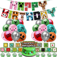 Load image into Gallery viewer, Minecraft party decorations
