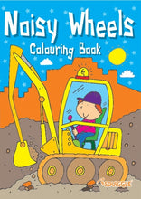 Load image into Gallery viewer, Space &amp; Noisy Wheels Colouring Book
