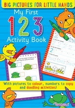 Load image into Gallery viewer, My First ABC/123/Shapes Activity Books

