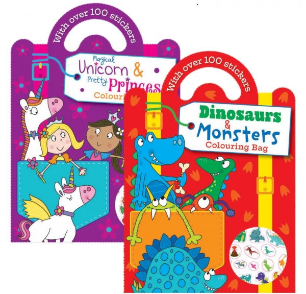 Colouring & Sticker Bag Books