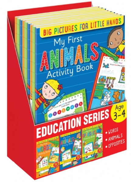 My First Words/ Opposites/ Animals Activity Books