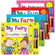 Load image into Gallery viewer, My Colouring Books with Crayons
